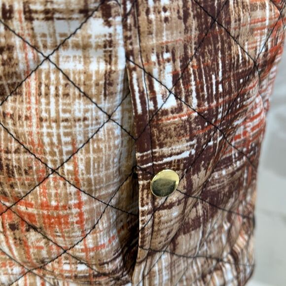 Women’s Alia zipper vest - brown & orange. Size 8 - Picture 6 of 8